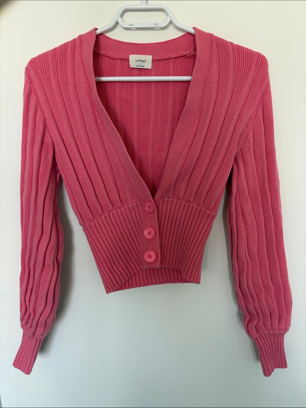 Wilfred Plunge Front Cardigan
